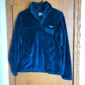 Patagonia teal snap-t retool pullover